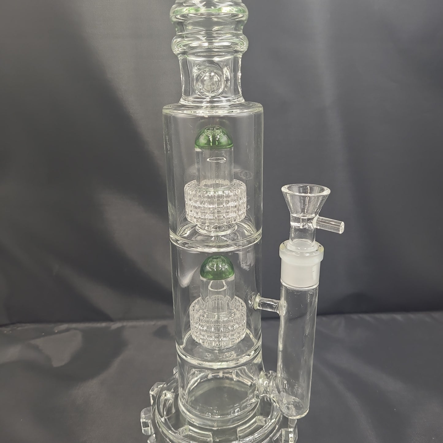18" Double Matrix Gear Base Bong