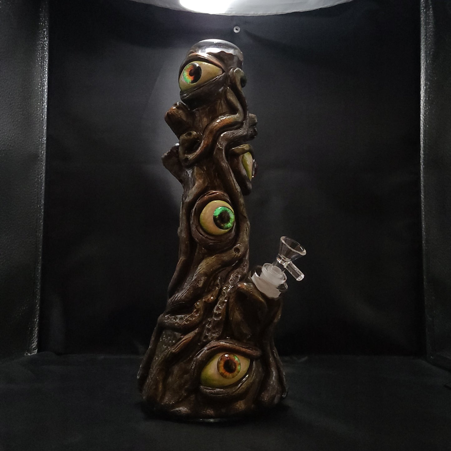 14" Trees Have Eyes 3D Painted Glow in Dark Water Pipe