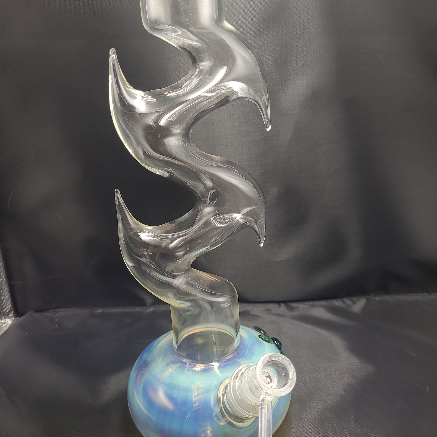 15" Floral Fumed Zong beaker waterpipe