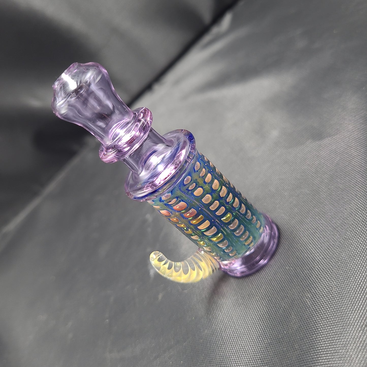 3.5" Goth Fire Bubble Chillum