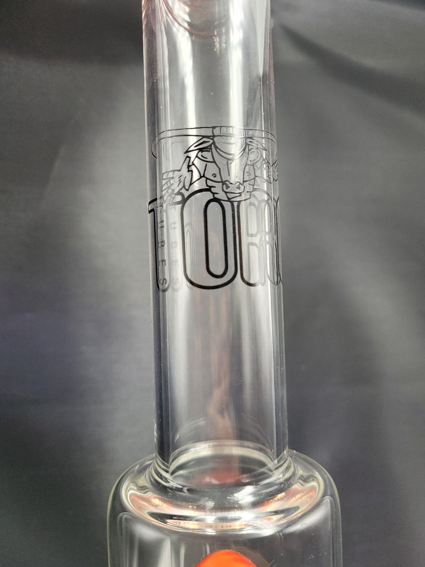 18" Circ To Circ Fire Reversal Toro Glass straight waterpipe