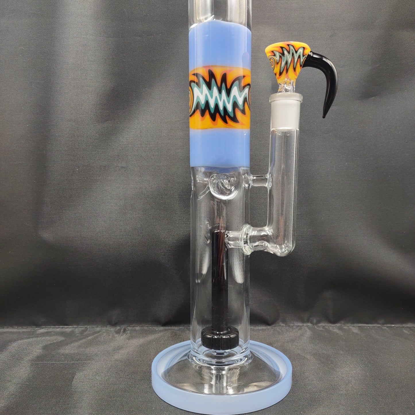 15.5" Glitch Tube Bong with Horn Bowl
