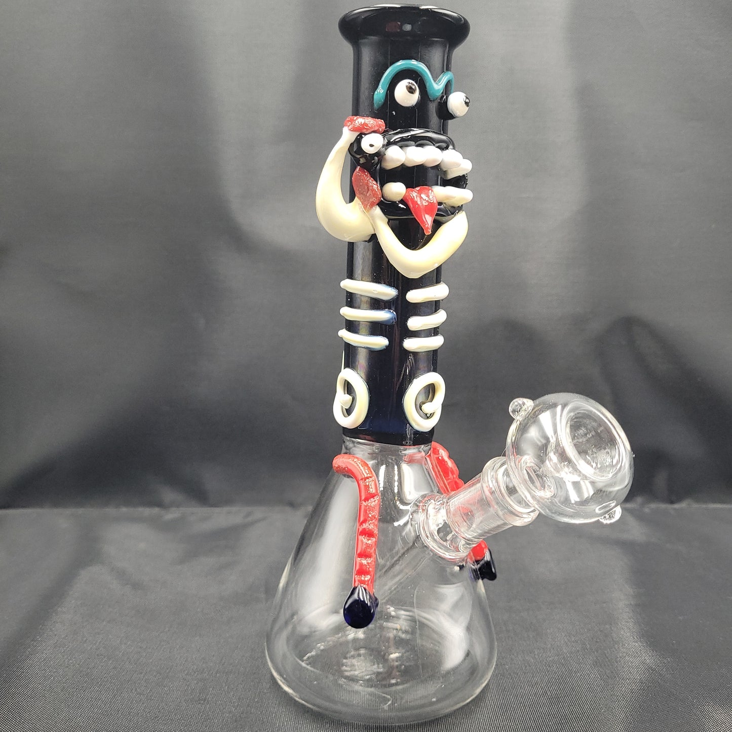 8" 3D Crazy Skelletor Beaker