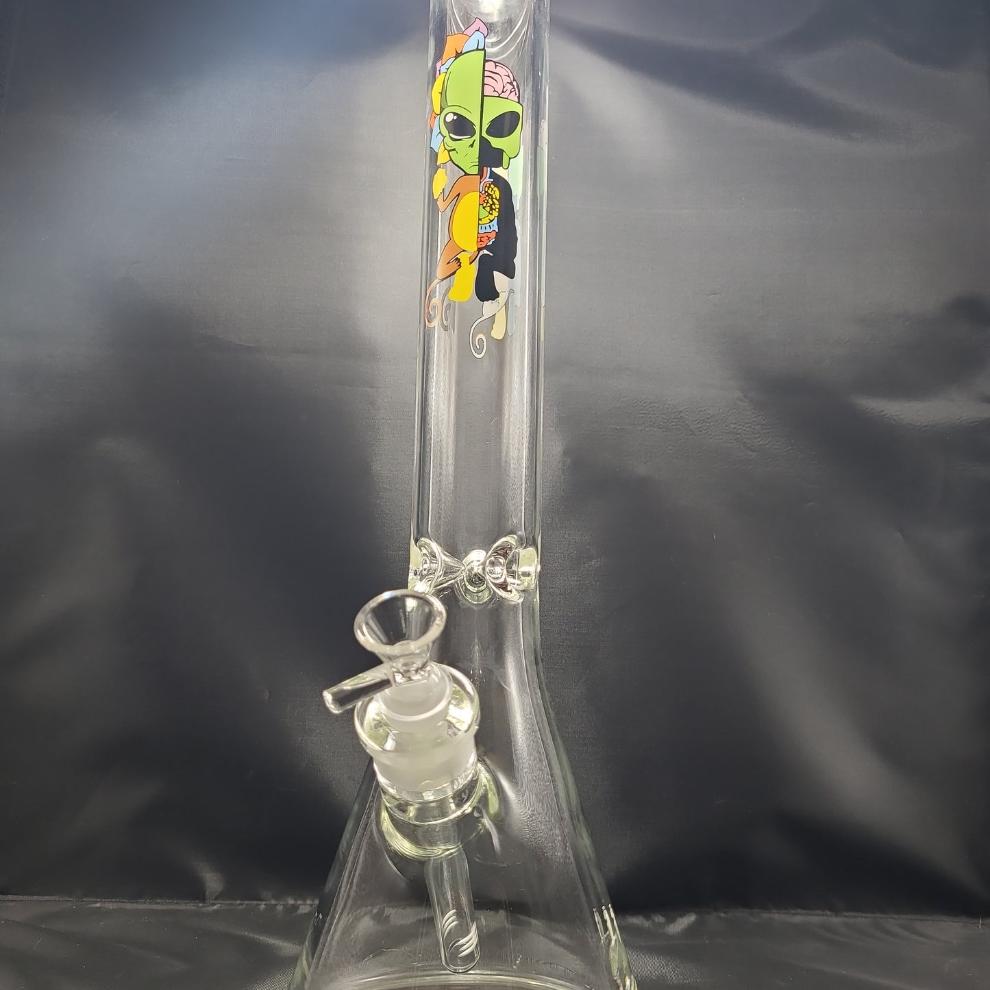 17" Alien Monkey Mandala Beaker Water Pipe