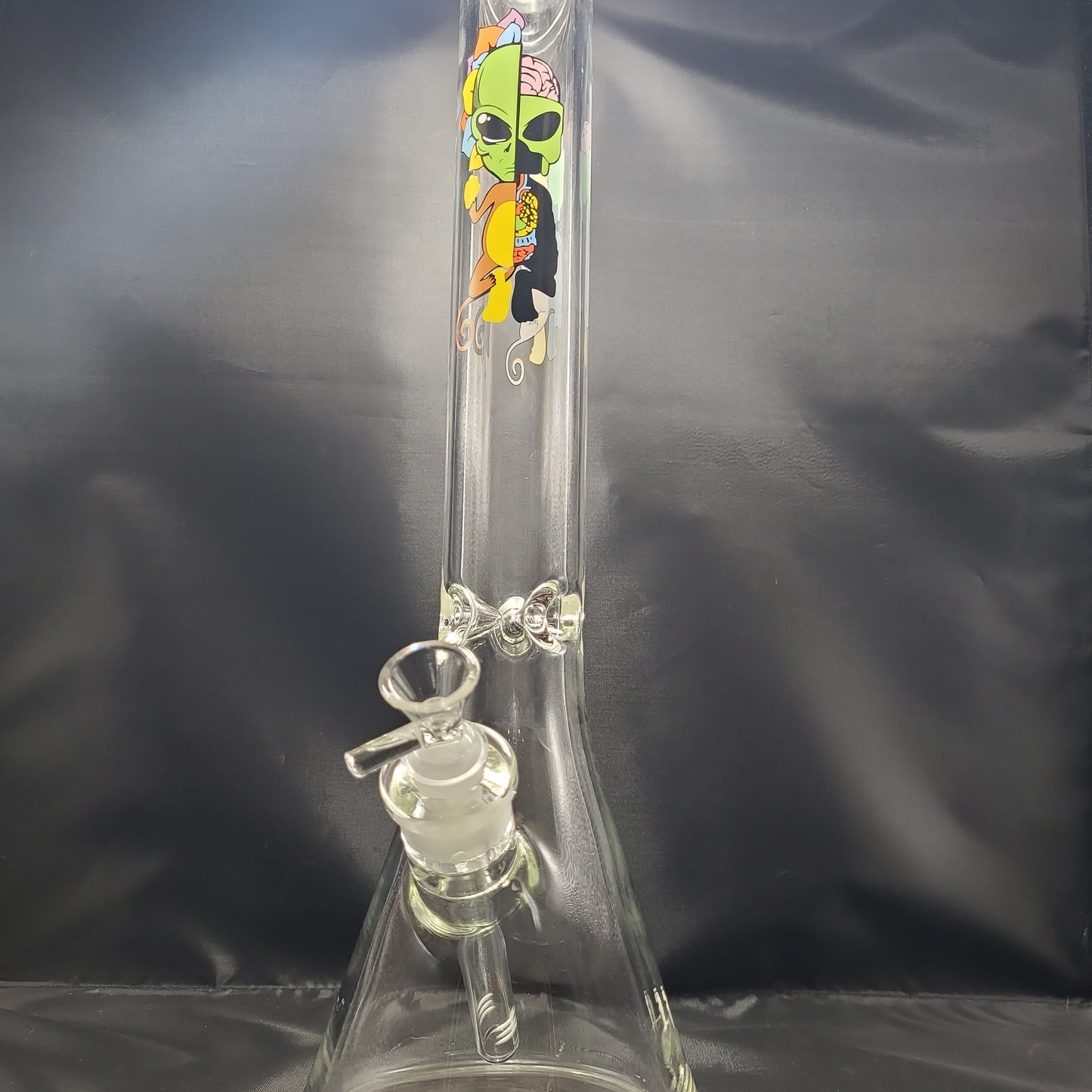 17" Alien Monkey Mandala Beaker Water Pipe