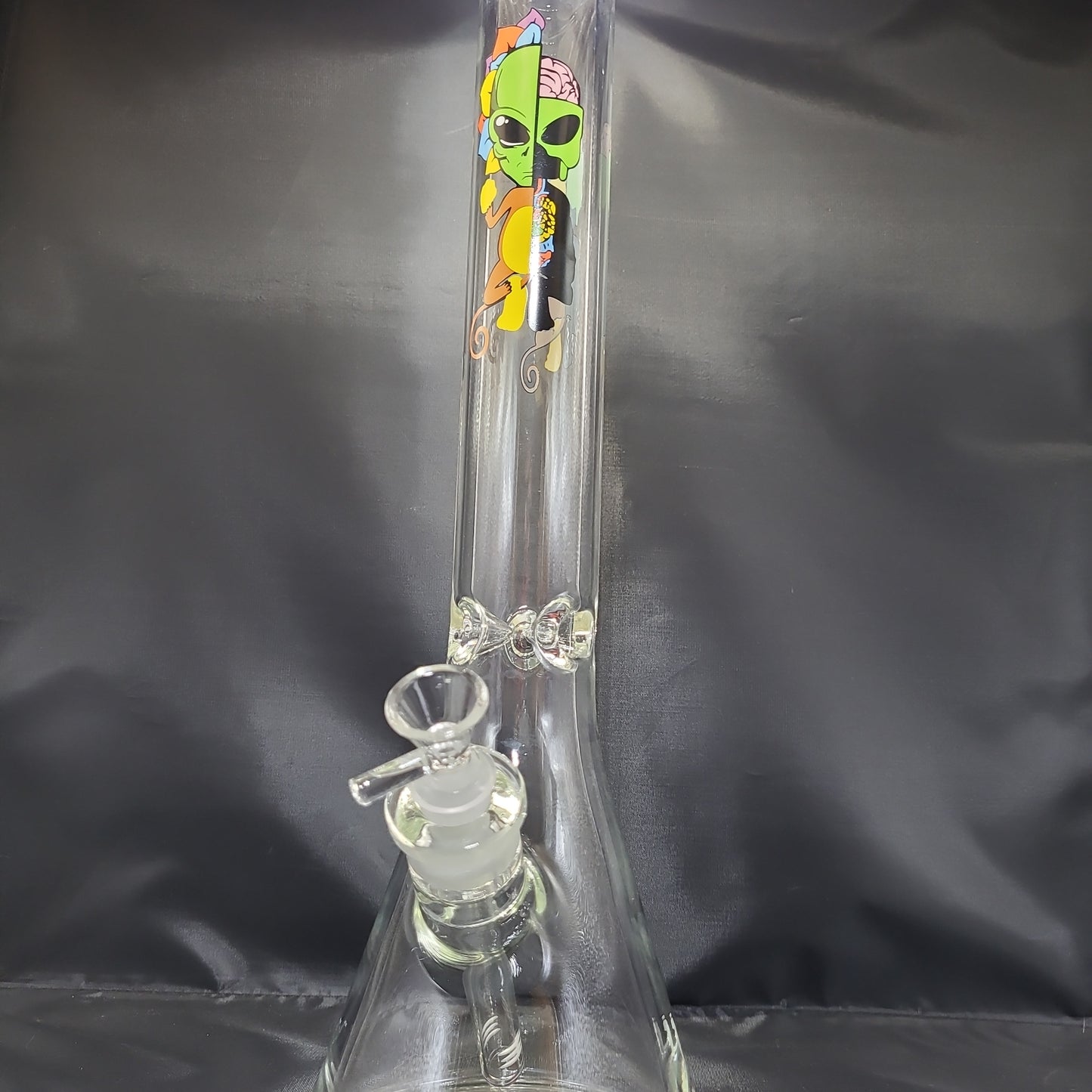 17" Alien Monkey Mandala Beaker Water Pipe