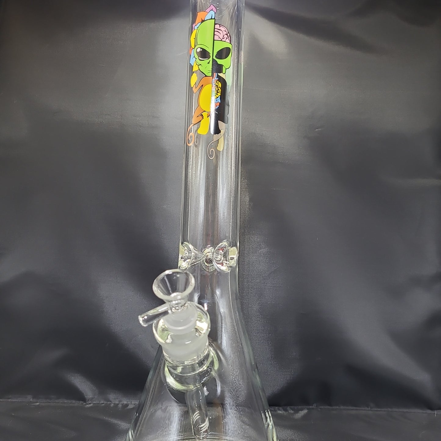 17" Alien Monkey Mandala Beaker Water Pipe