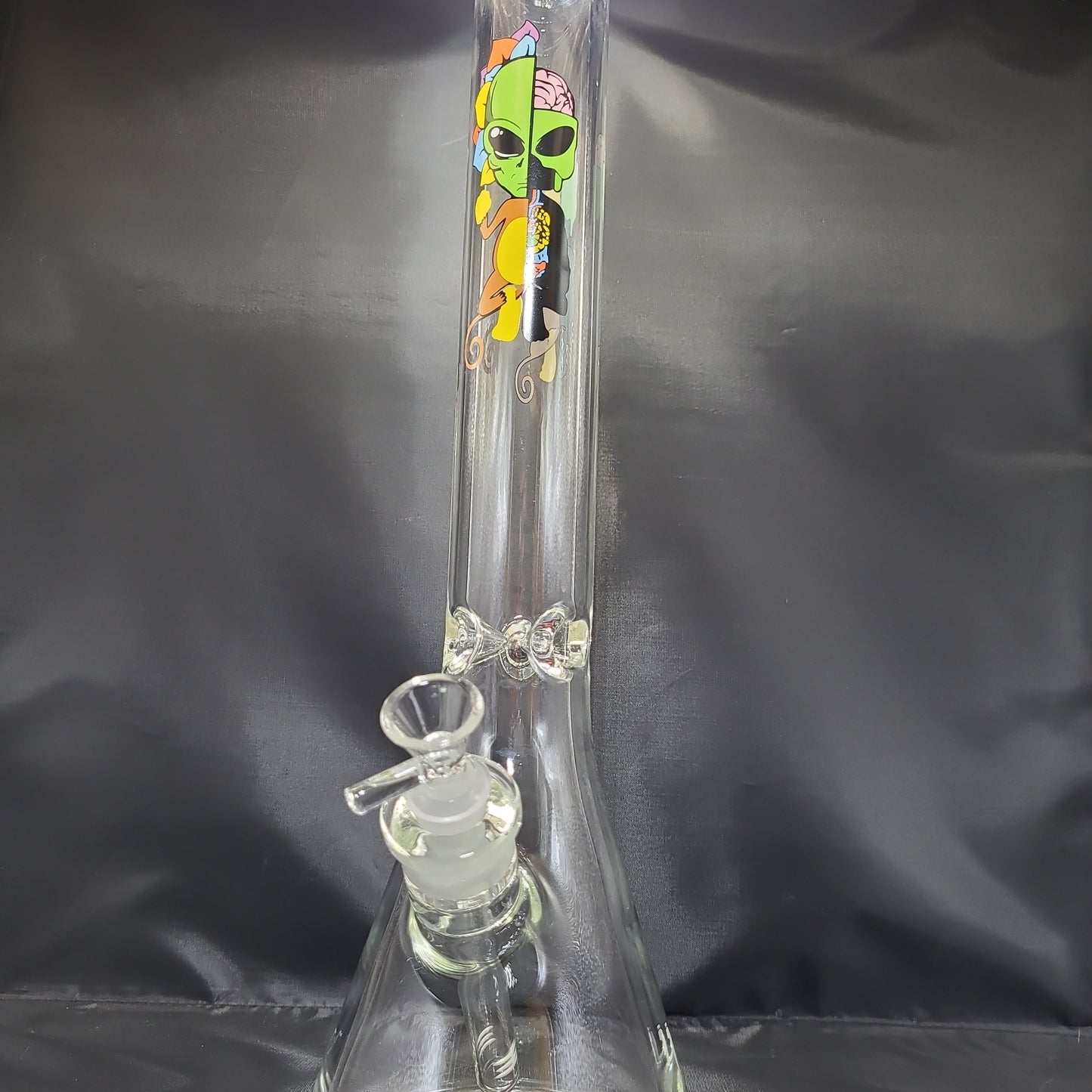 17" Alien Monkey Mandala Beaker Water Pipe