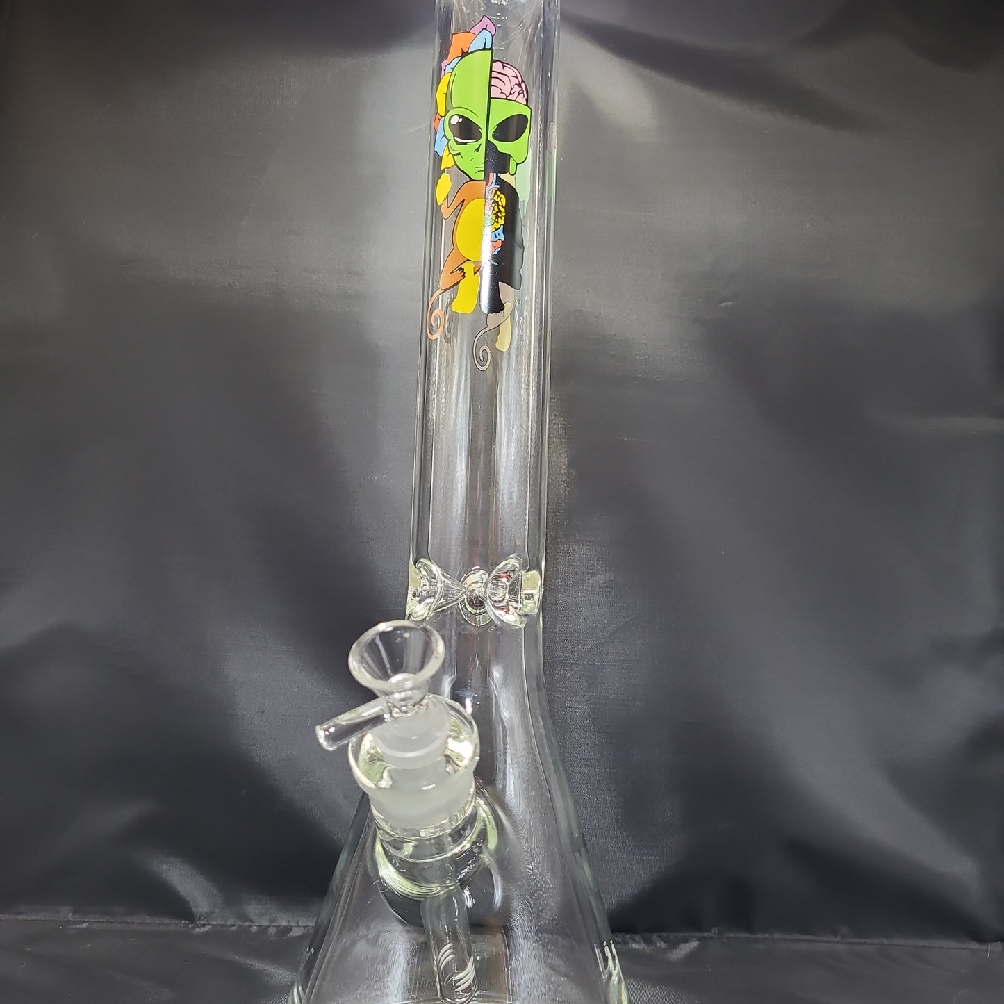 17" Alien Monkey Mandala Beaker Water Pipe