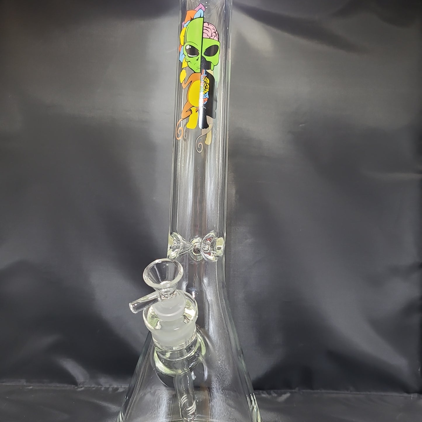 17" Alien Monkey Mandala Beaker Water Pipe