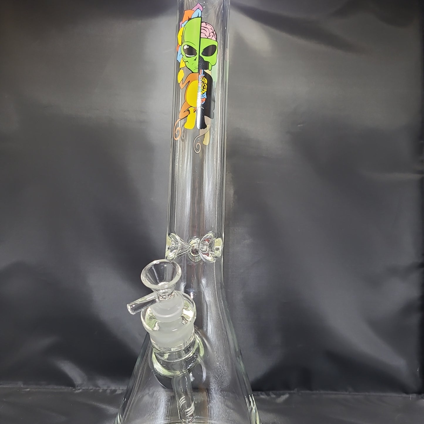 17" Alien Monkey Mandala Beaker Water Pipe