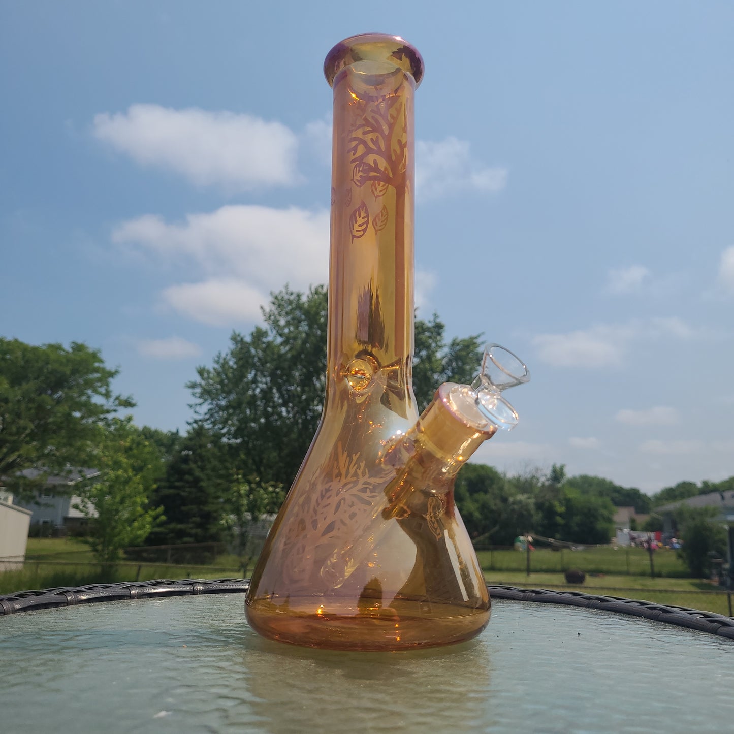 13" Golden Tree ice catcher Bong