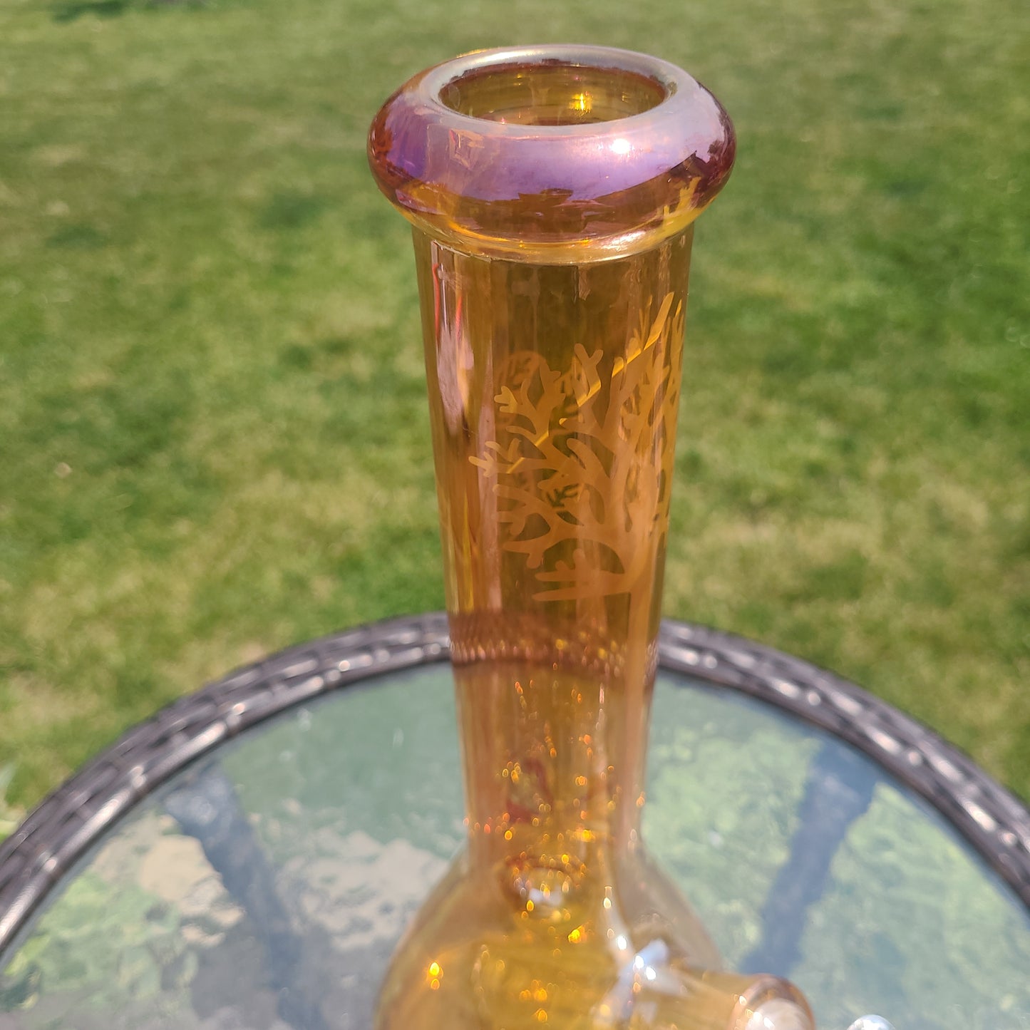 13" Golden Tree ice catcher Bong