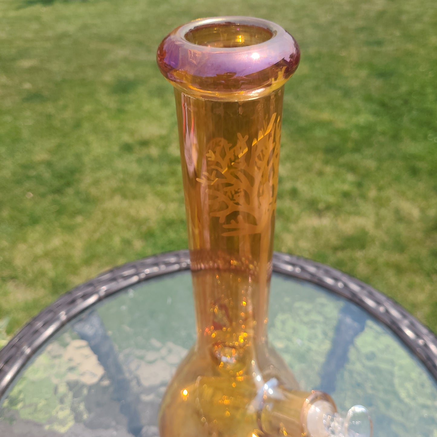 13" Golden Tree ice catcher Bong