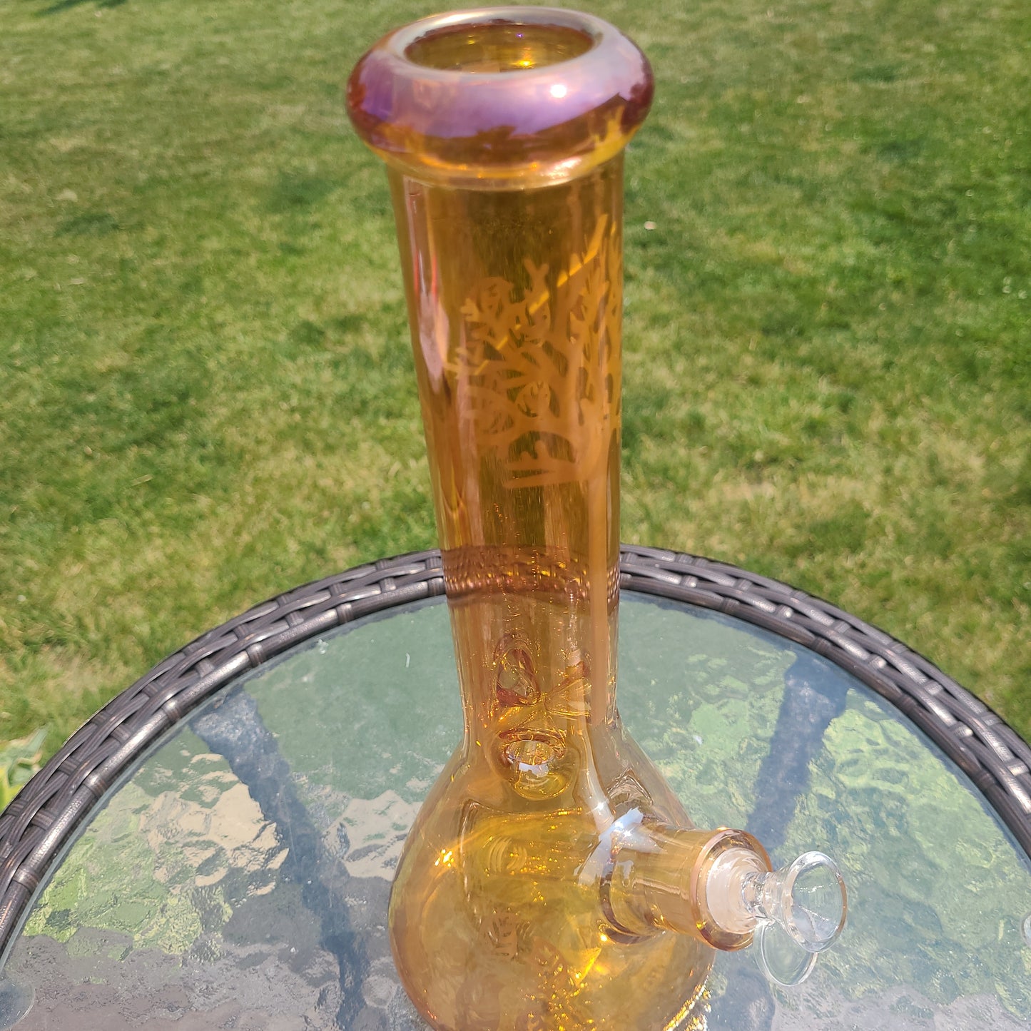 13" Golden Tree ice catcher Bong