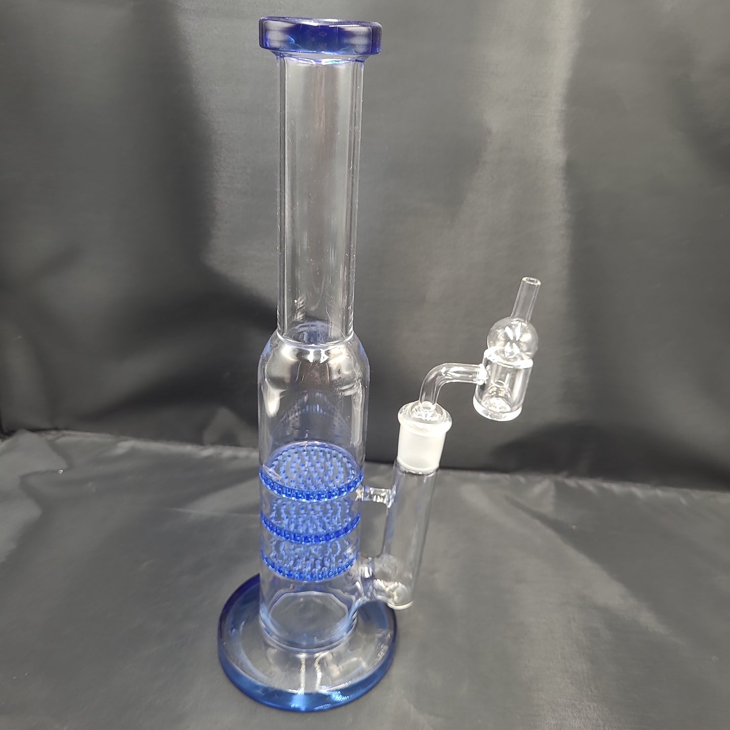 12" Tripple Honeycomb Perc Banger Bubbler Cap Set rig