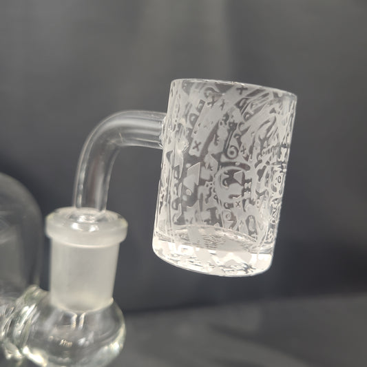 14mm Quartz Etched Maya Fort Bucket Banger