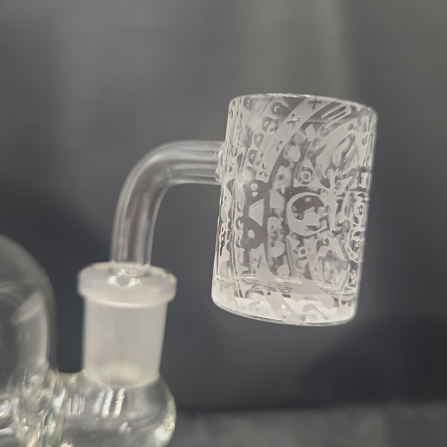 14mm Quartz Etched Maya Fort Bucket Banger