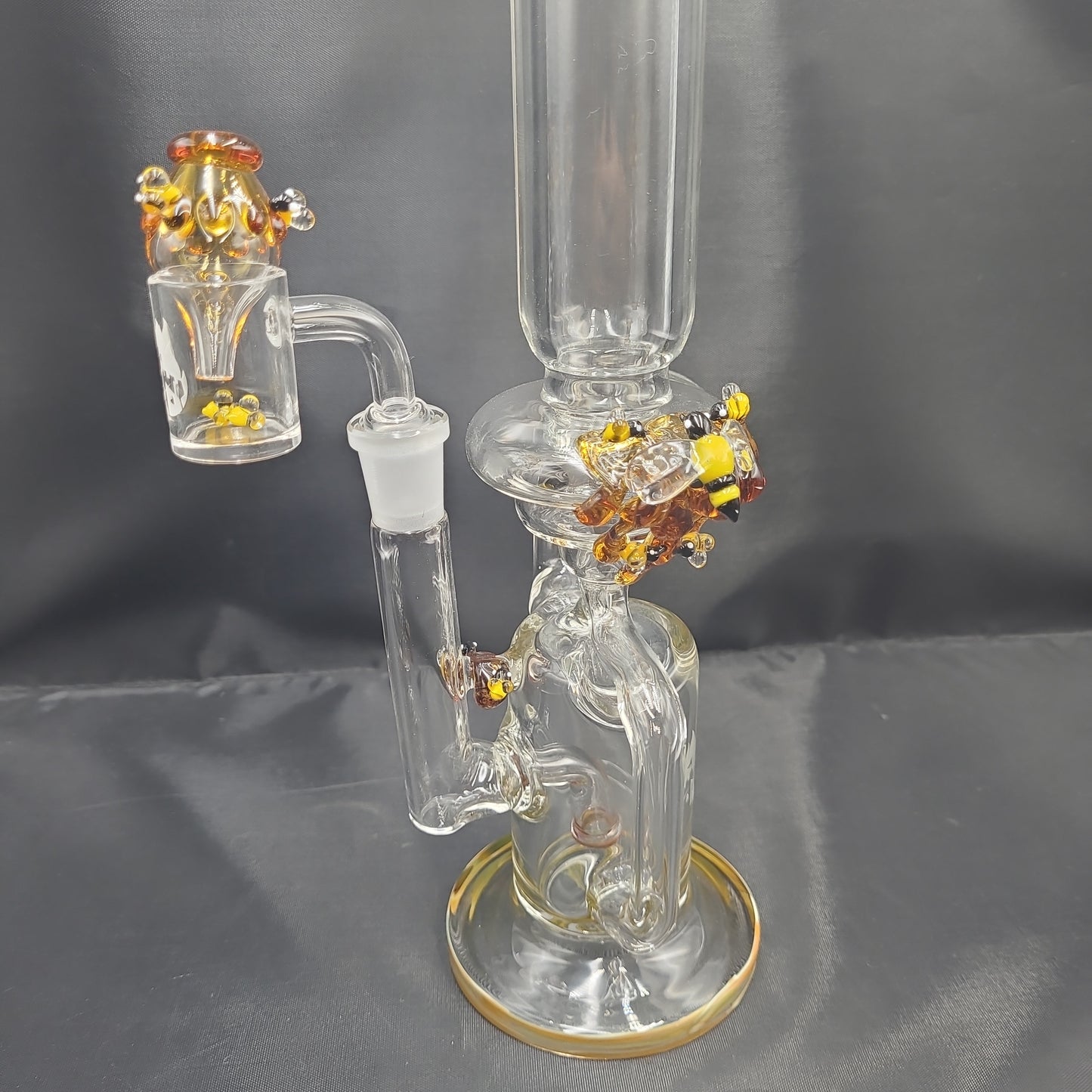 12" Empire Glassworks Recycler Rig Save the Bees