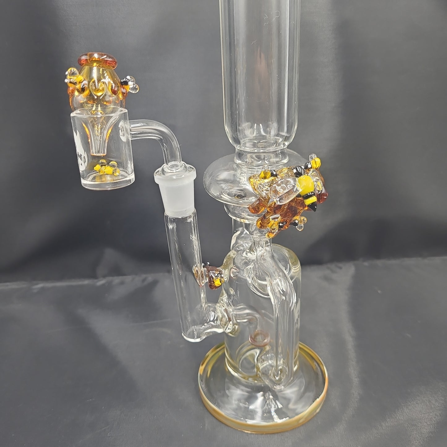 12" Empire Glassworks Recycler Rig Save the Bees