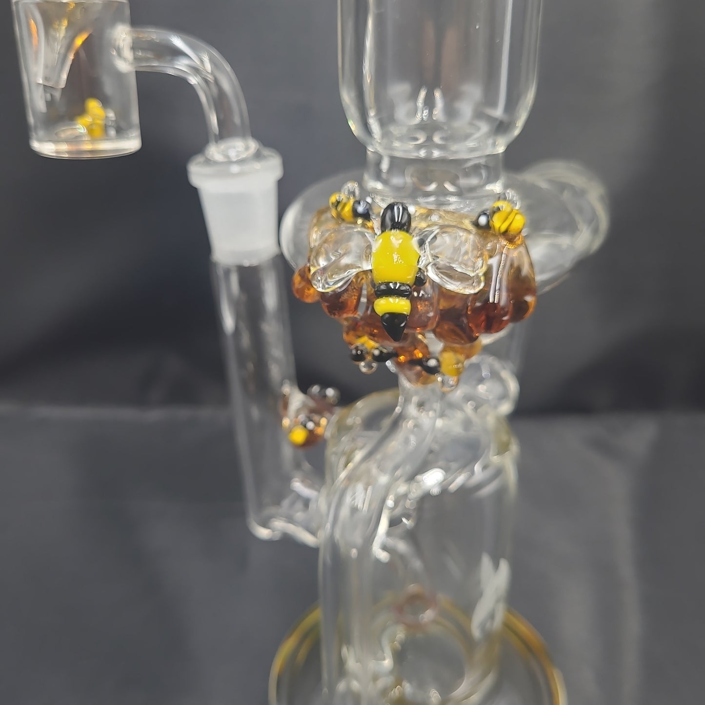 12" Empire Glassworks Recycler Rig Save the Bees