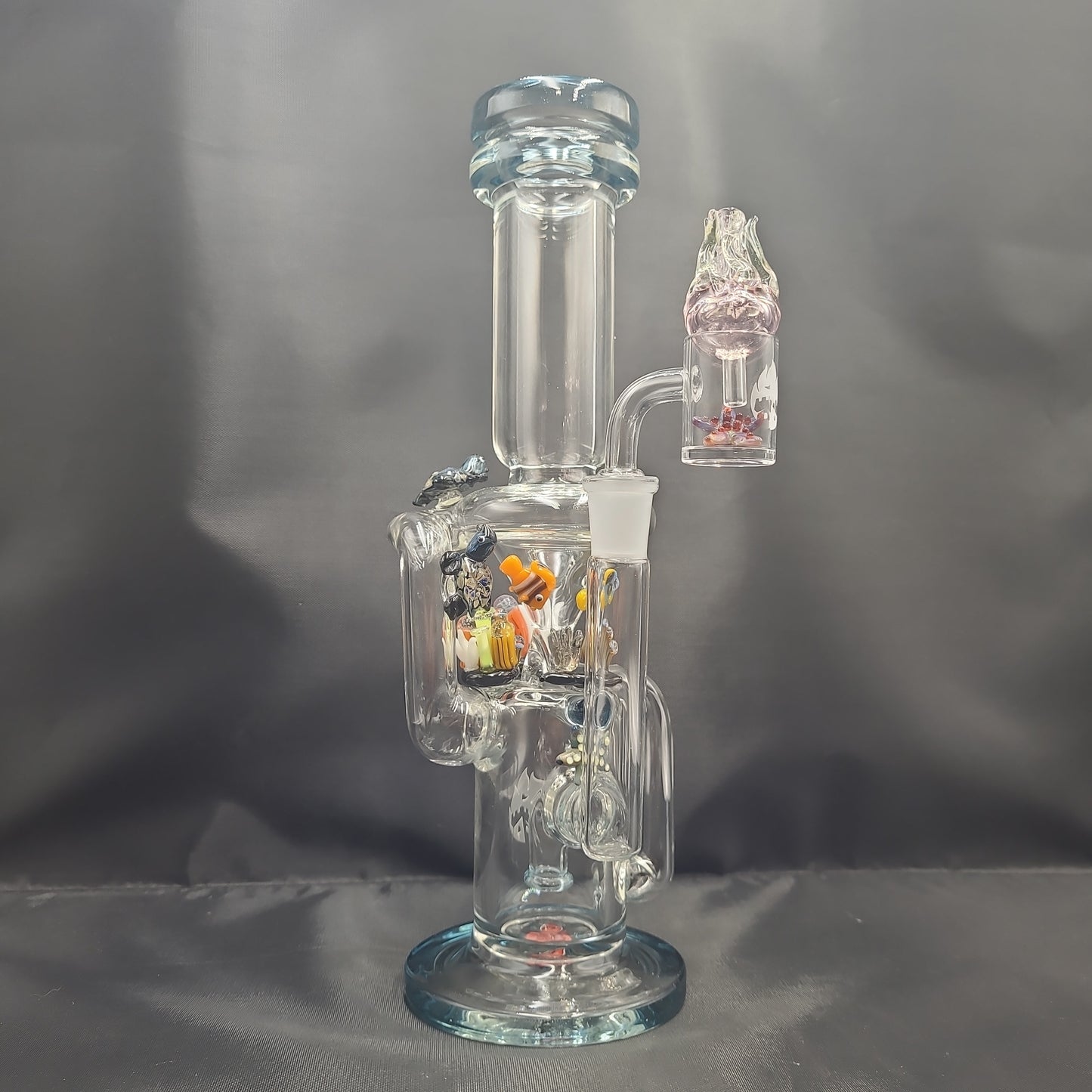 Empire Glassworks Recycler Rig | Under the Sea | 11.25" | 14mm F