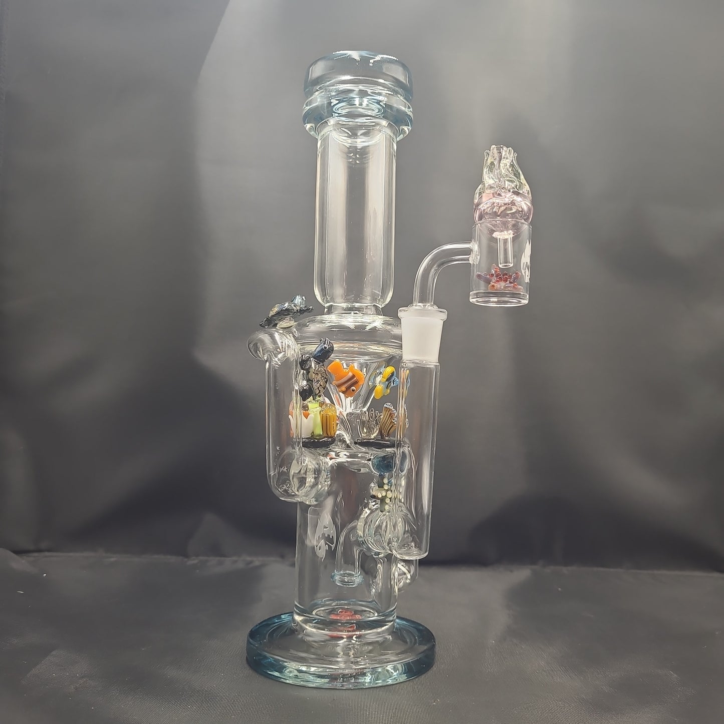 Empire Glassworks Recycler Rig | Under the Sea | 11.25" | 14mm F