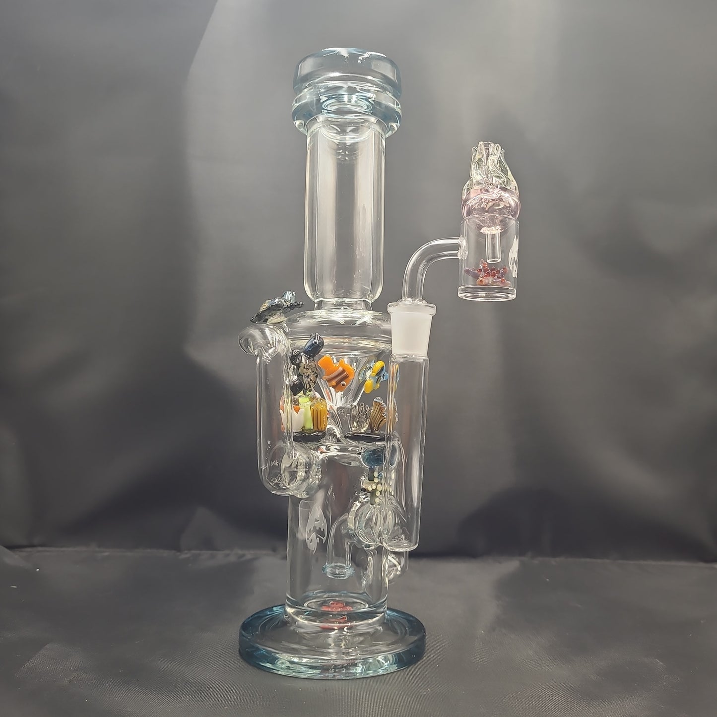 Empire Glassworks Recycler Rig | Under the Sea | 11.25" | 14mm F