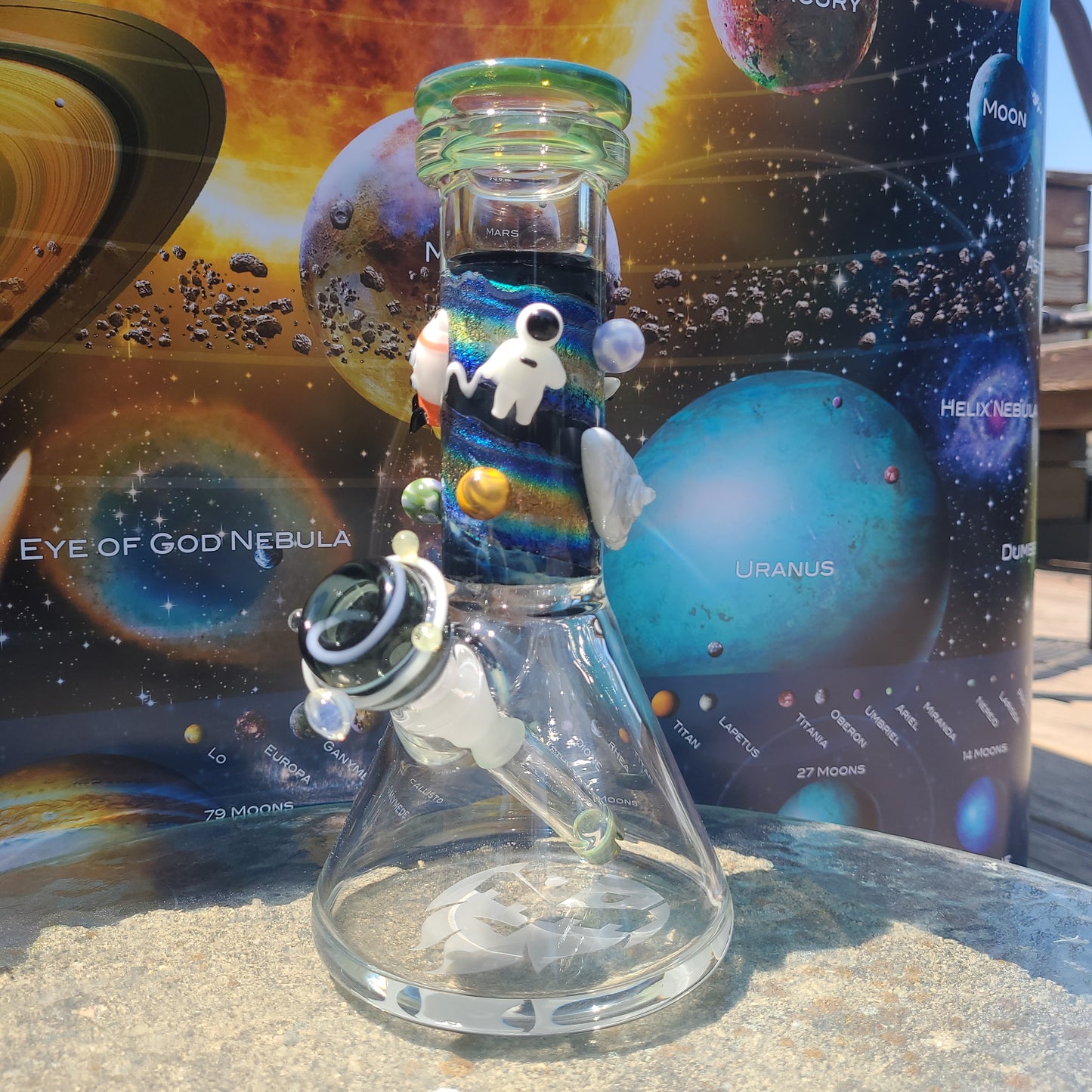 8" Empire Glassworks Baby Beaker Water Pipe