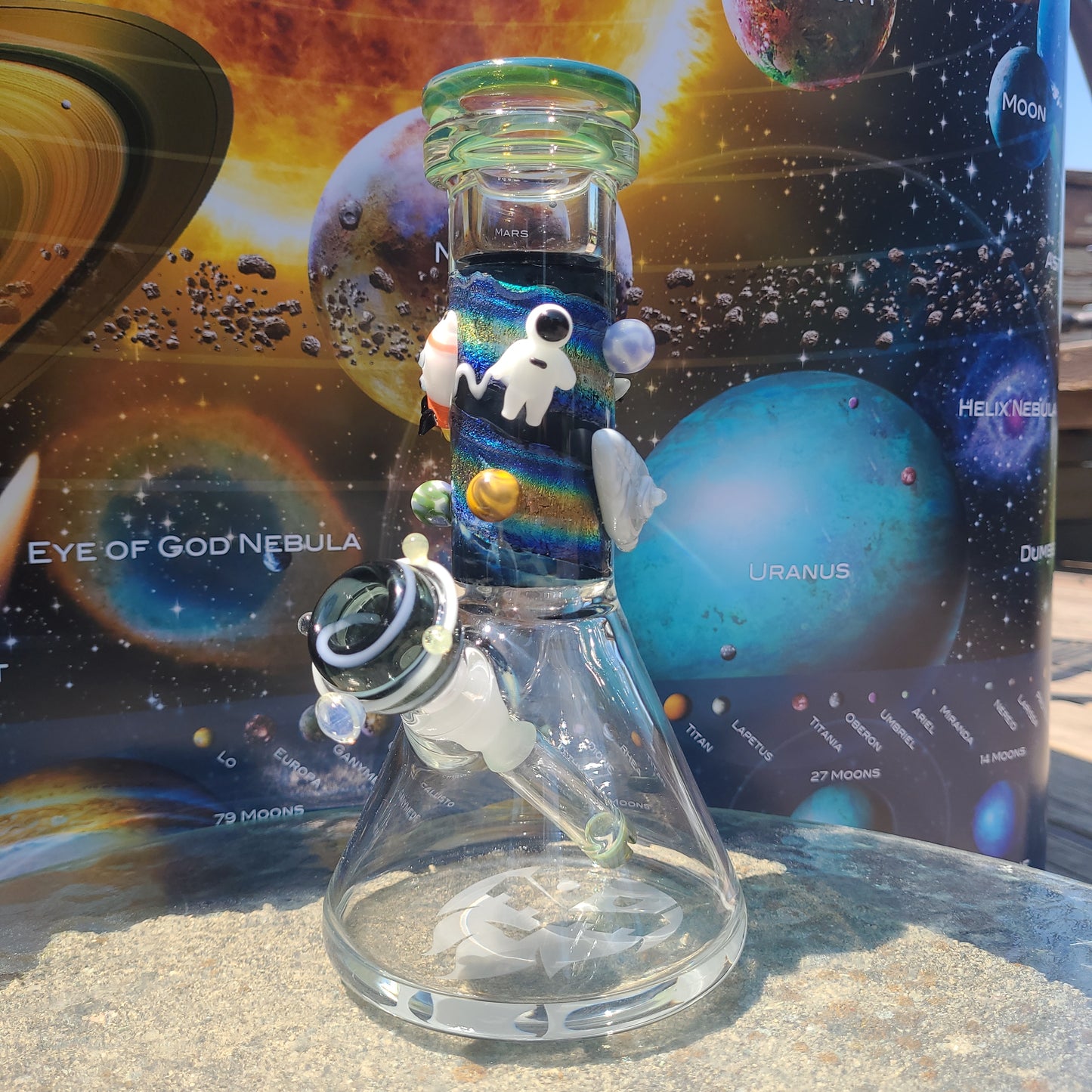 8" Empire Glassworks Baby Beaker Water Pipe