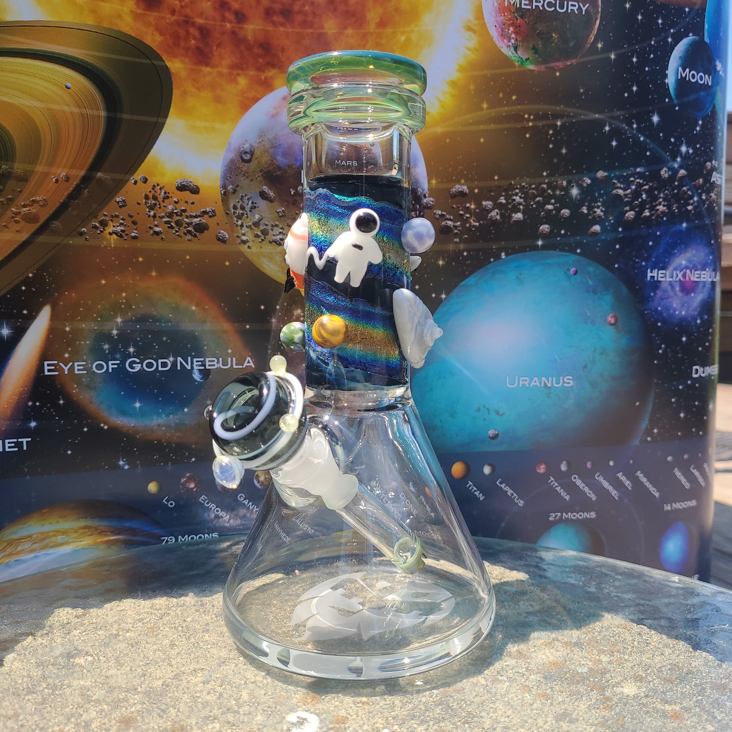 8" Empire Glassworks Baby Beaker Water Pipe