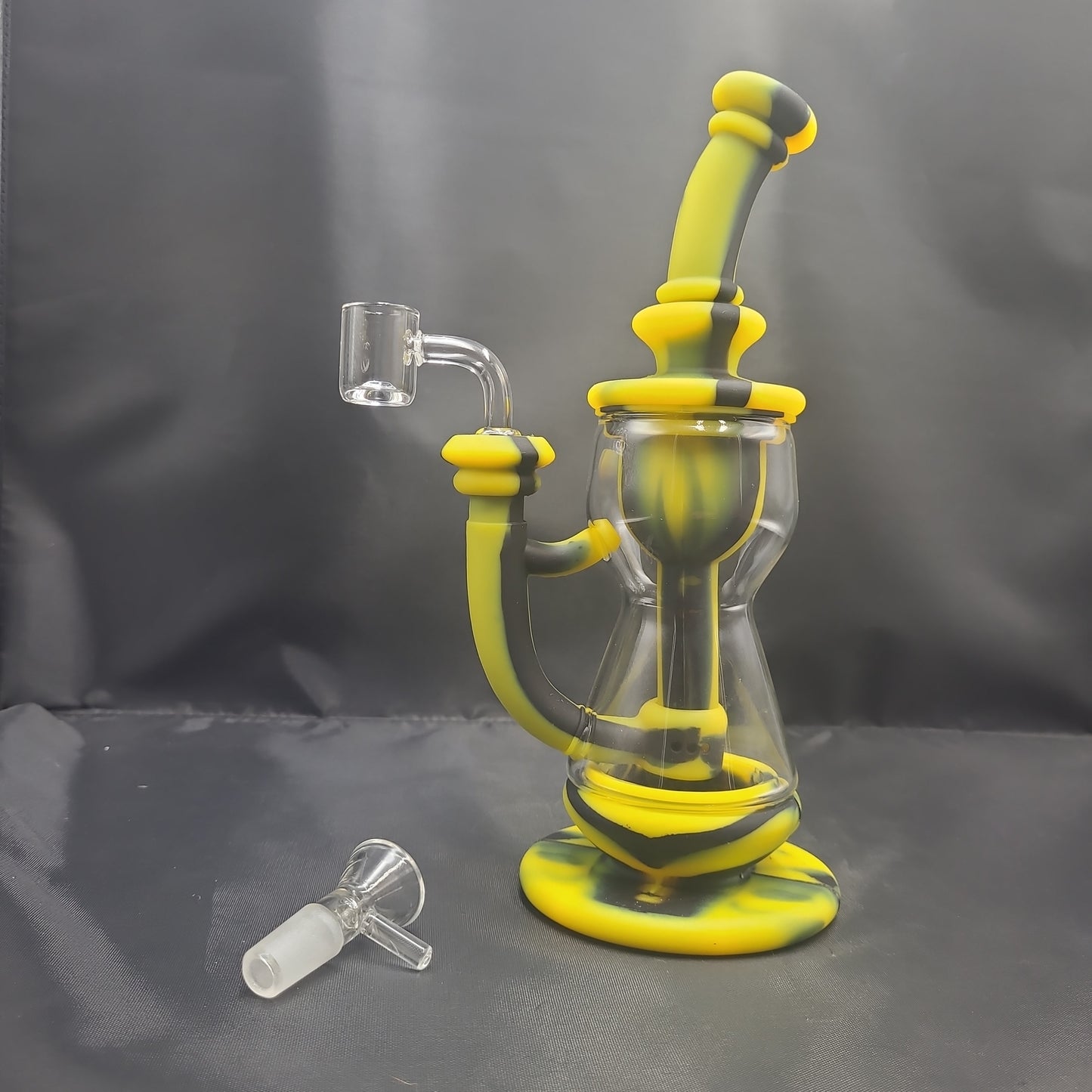 9" Hour Glass silicone bong/  rig