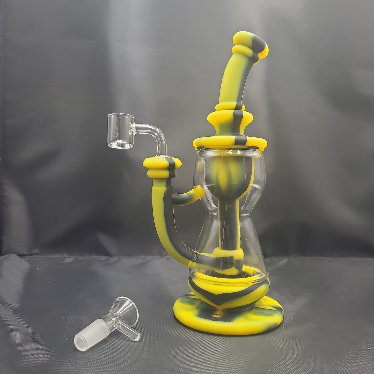 9" Hour Glass silicone bong/  rig