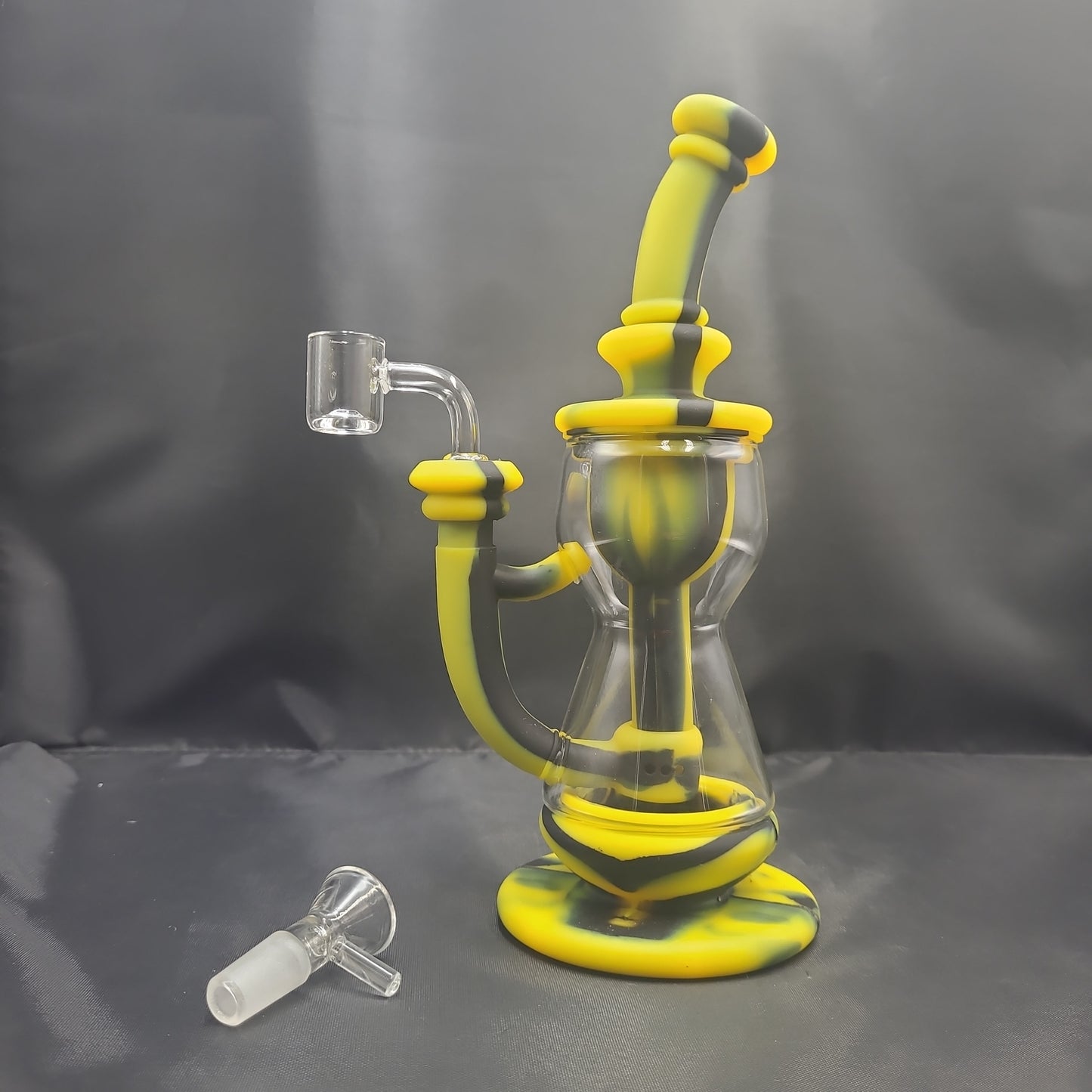 9" Hour Glass silicone bong/  rig