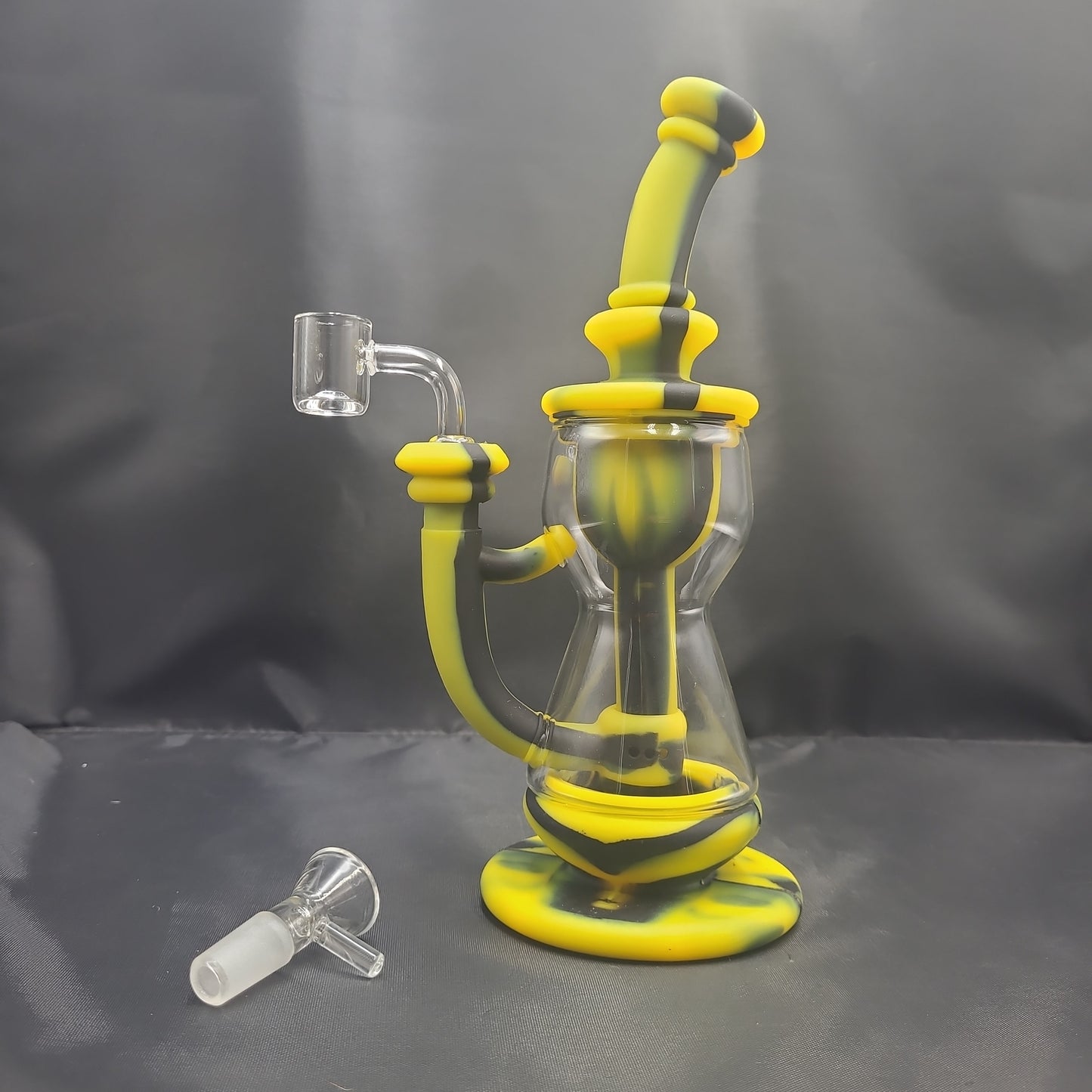 9" Hour Glass silicone bong/  rig