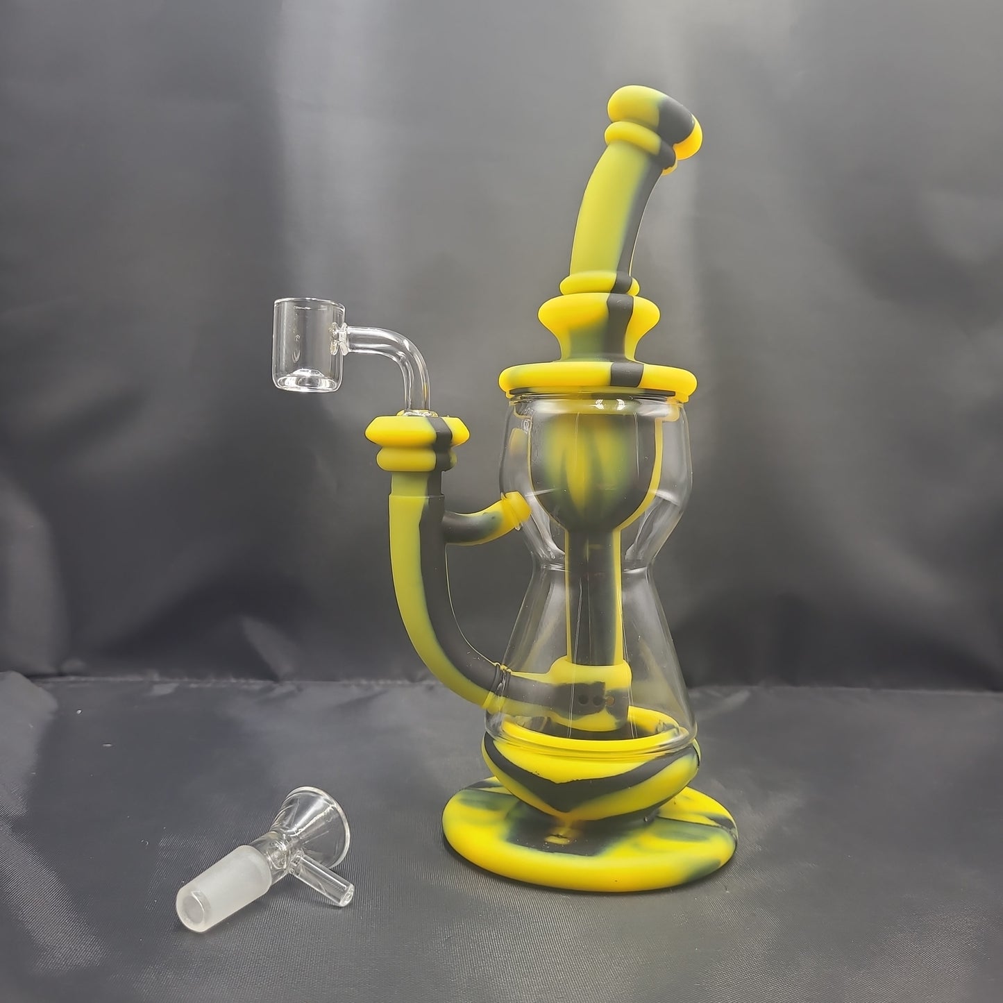 9" Hour Glass silicone bong/  rig