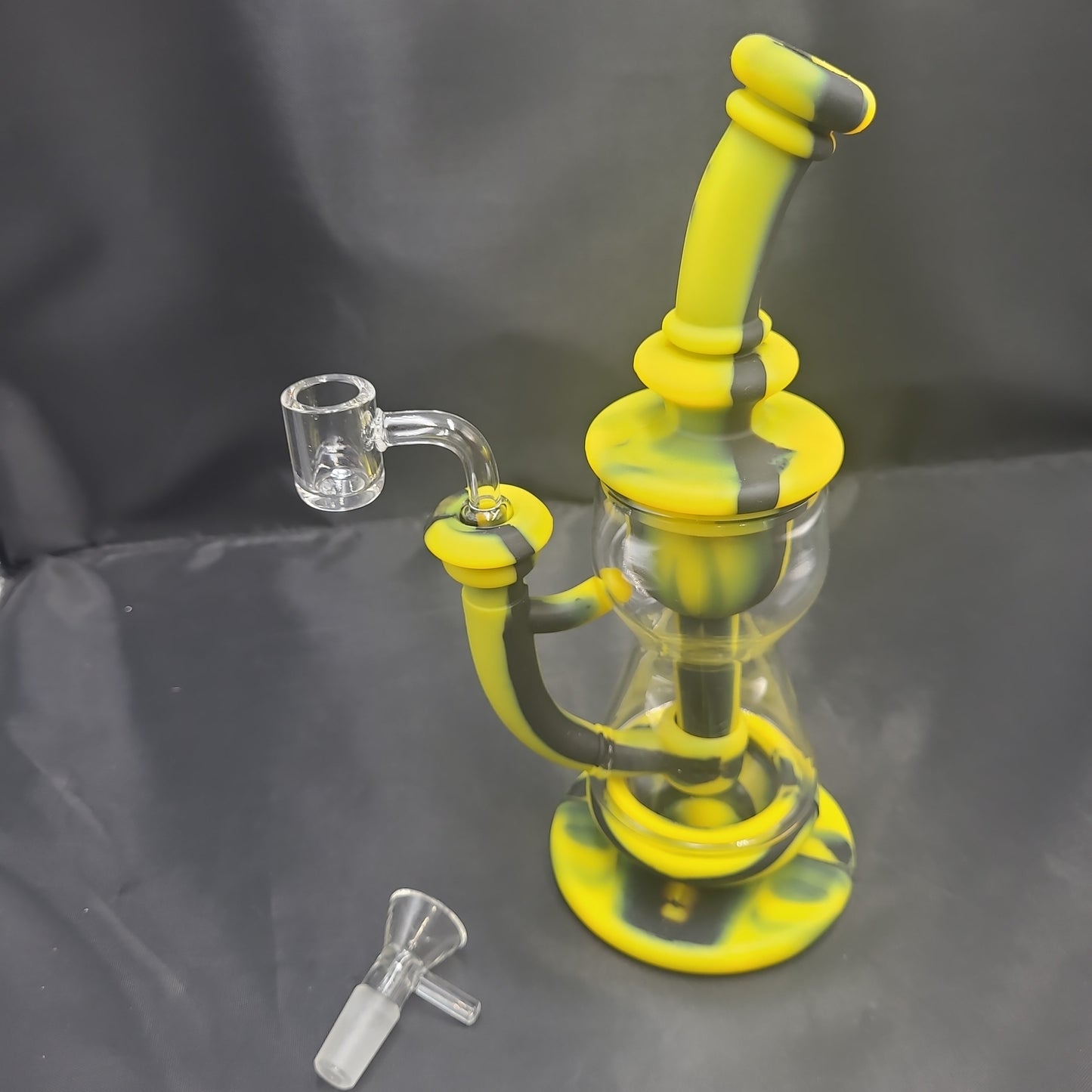 9" Hour Glass silicone bong/  rig