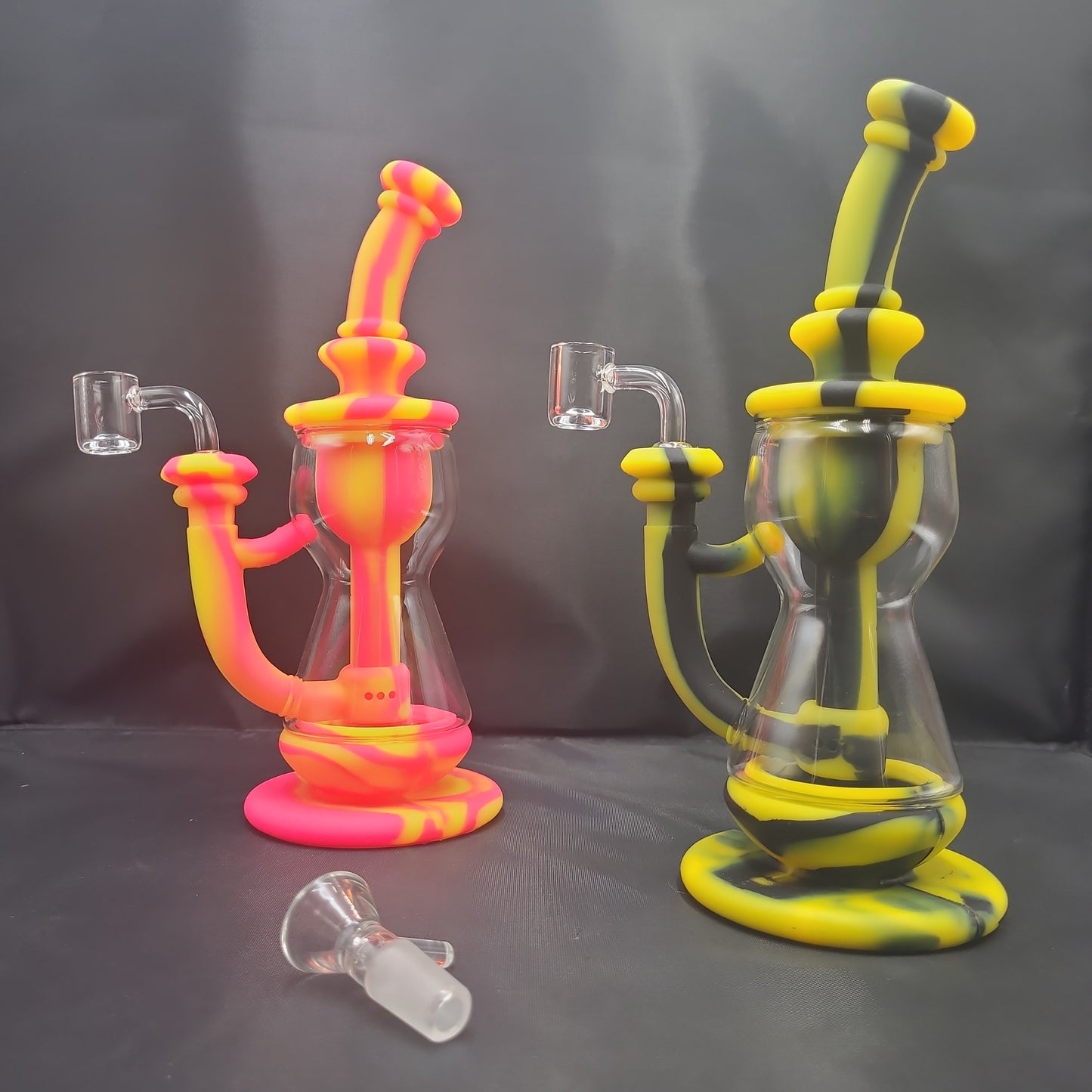 9" Hour Glass silicone bong/  rig