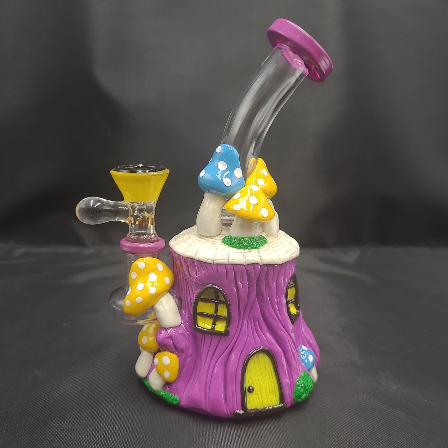 7" Shroomy Tree Strump bong