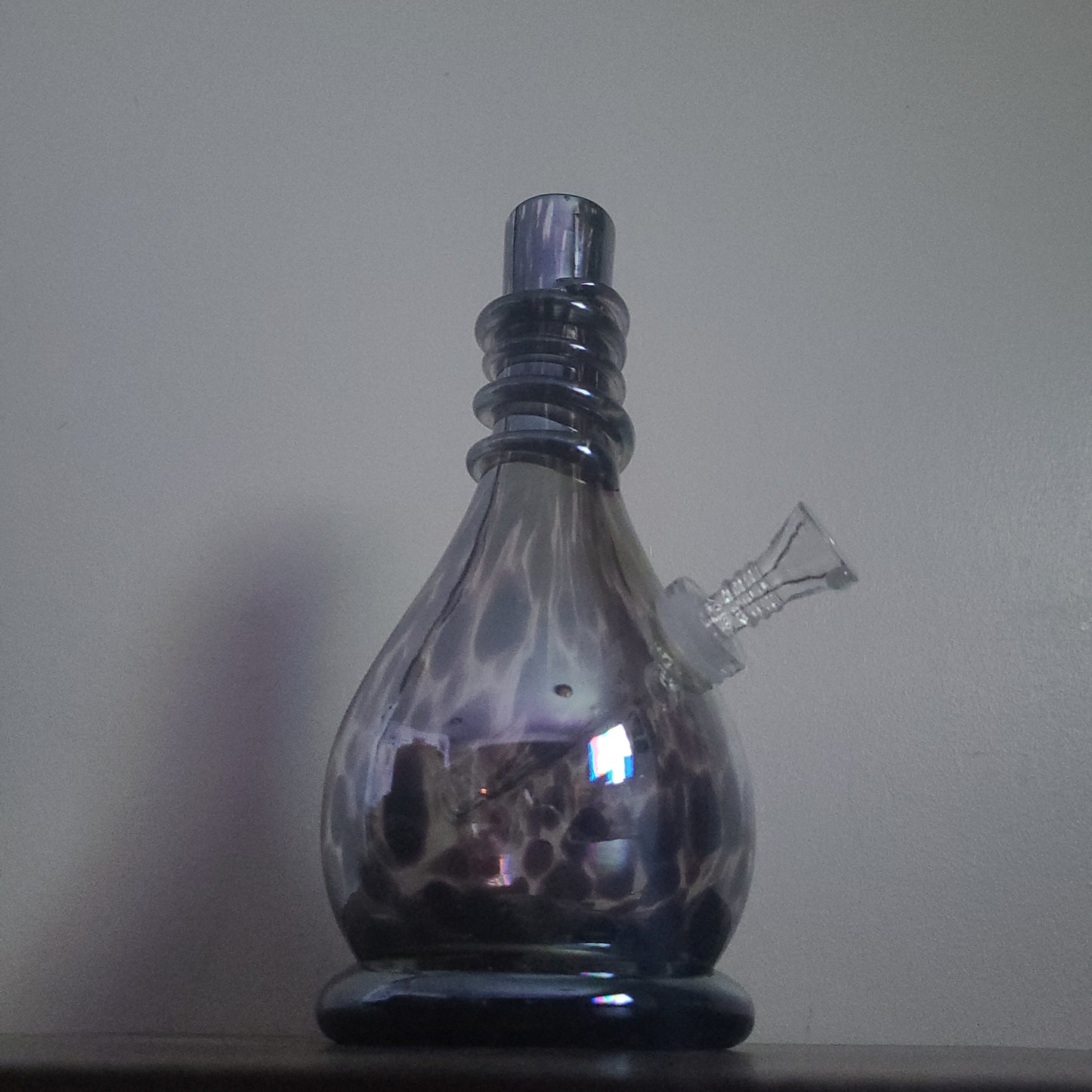 9" Heavy Dark Rain Drop bong