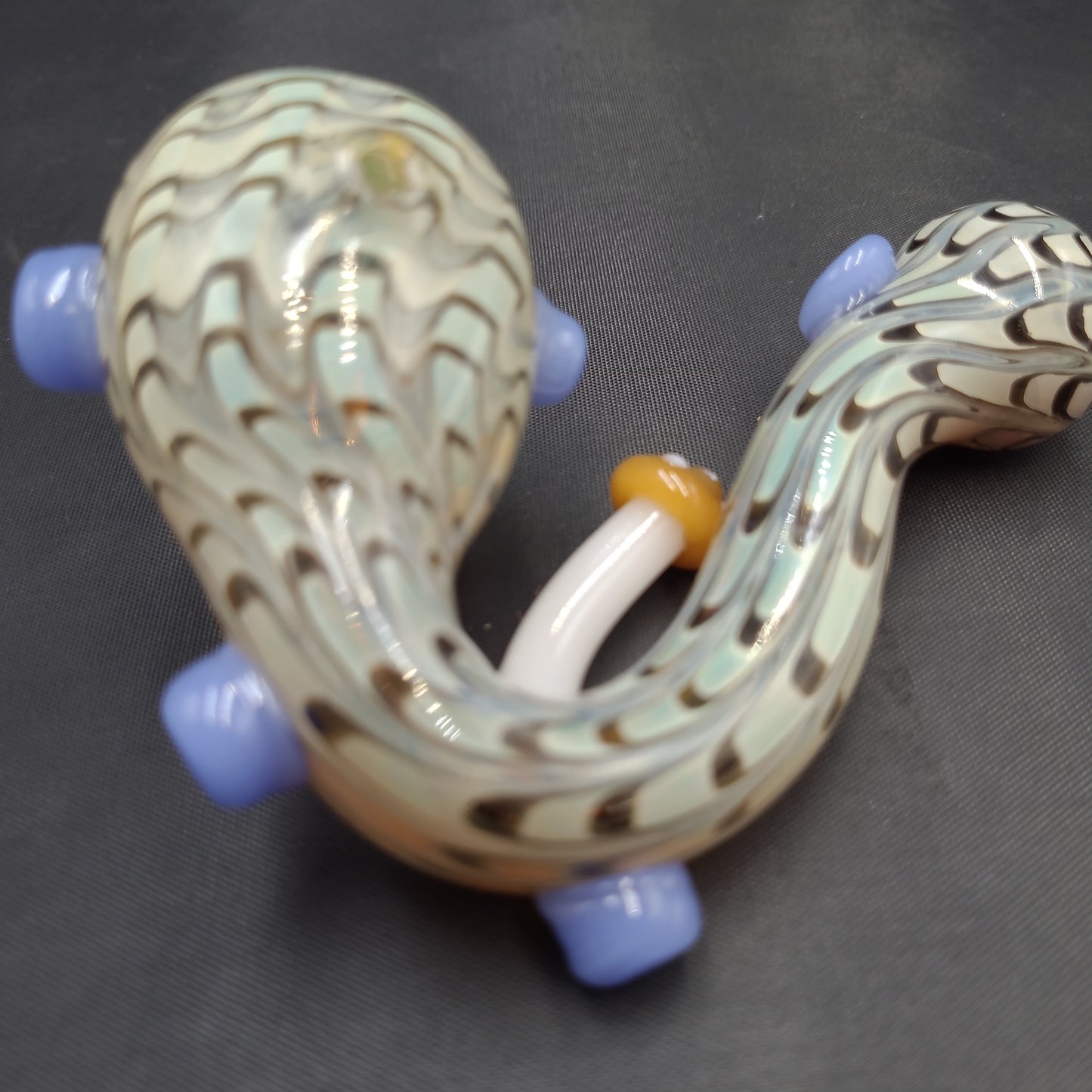 5" Shroomy Snake Skin Sherlock glass pipe