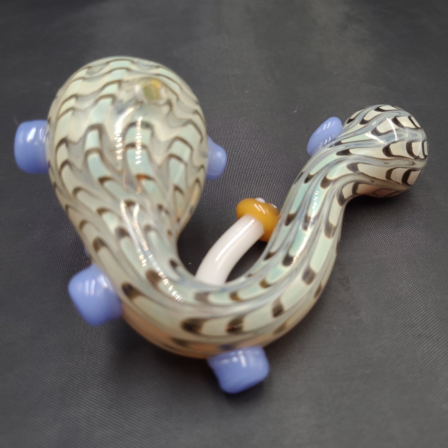 5" Shroomy Snake Skin Sherlock glass pipe