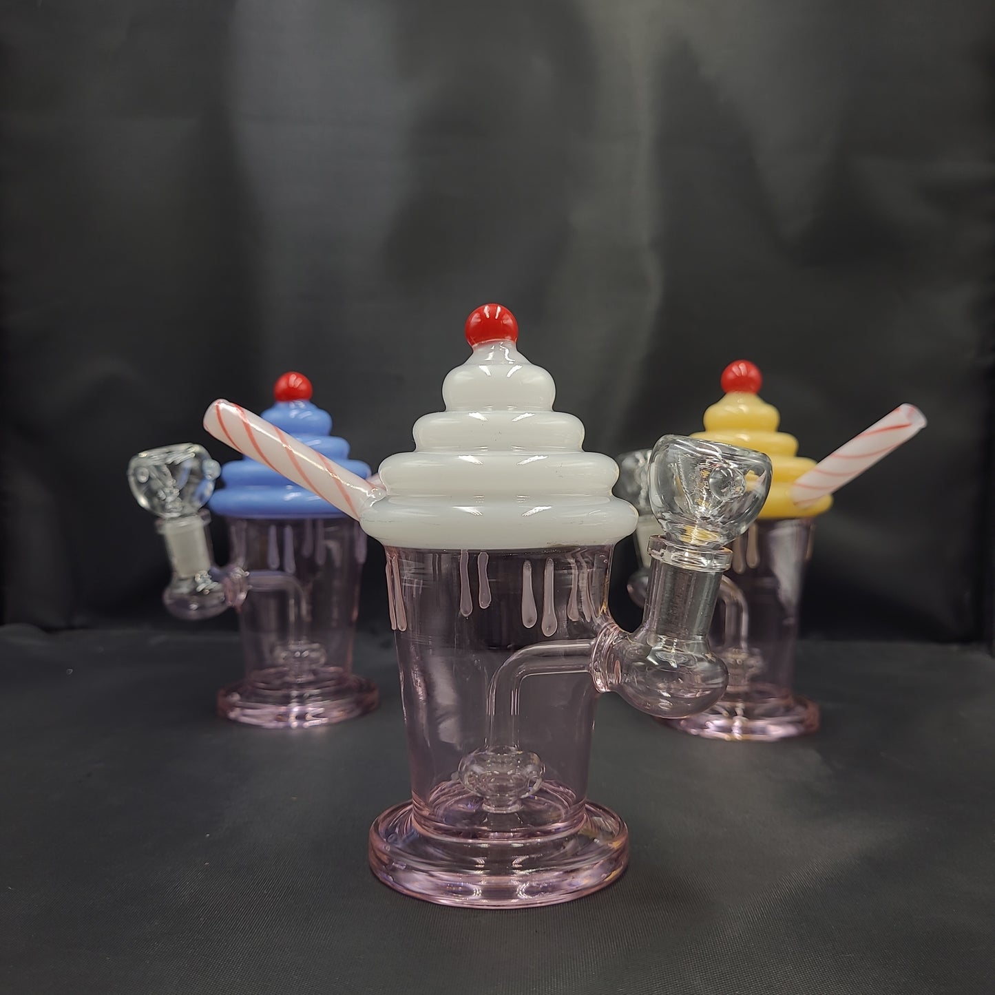 7" Cherry Milk Shake water pipe