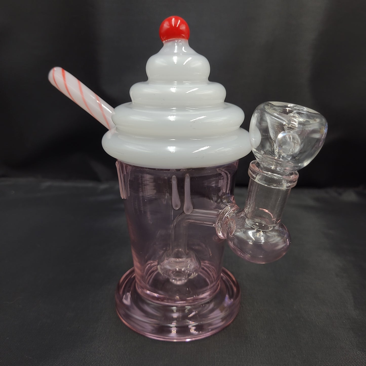 7" Cherry Milk Shake water pipe