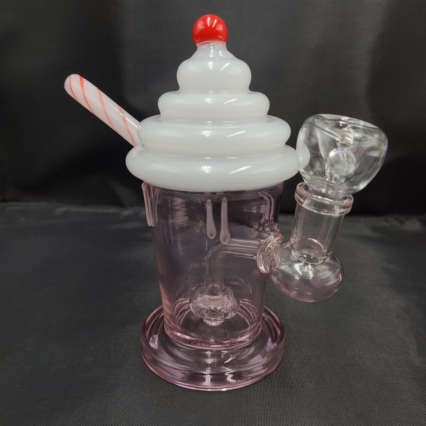 7" Cherry Milk Shake water pipe