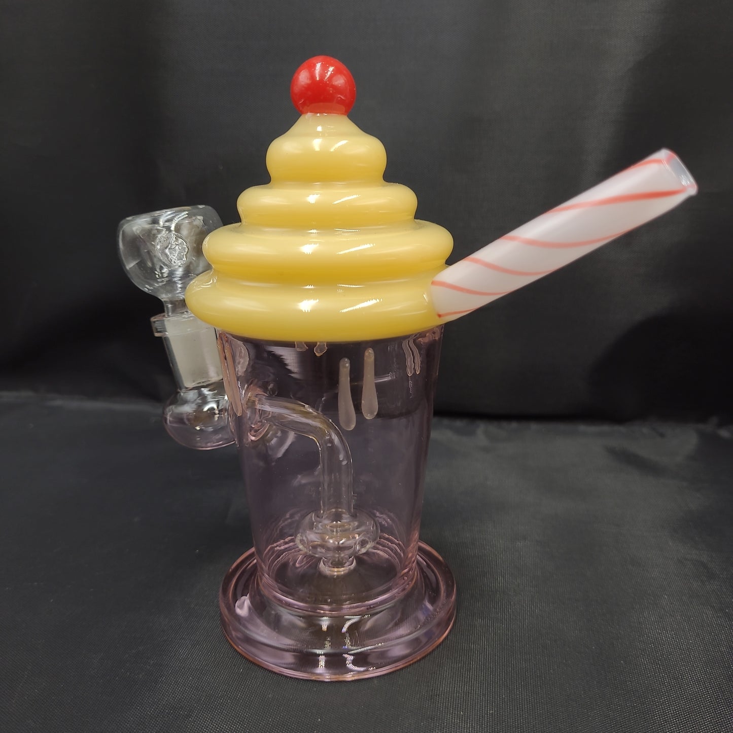 7" Cherry Milk Shake water pipe