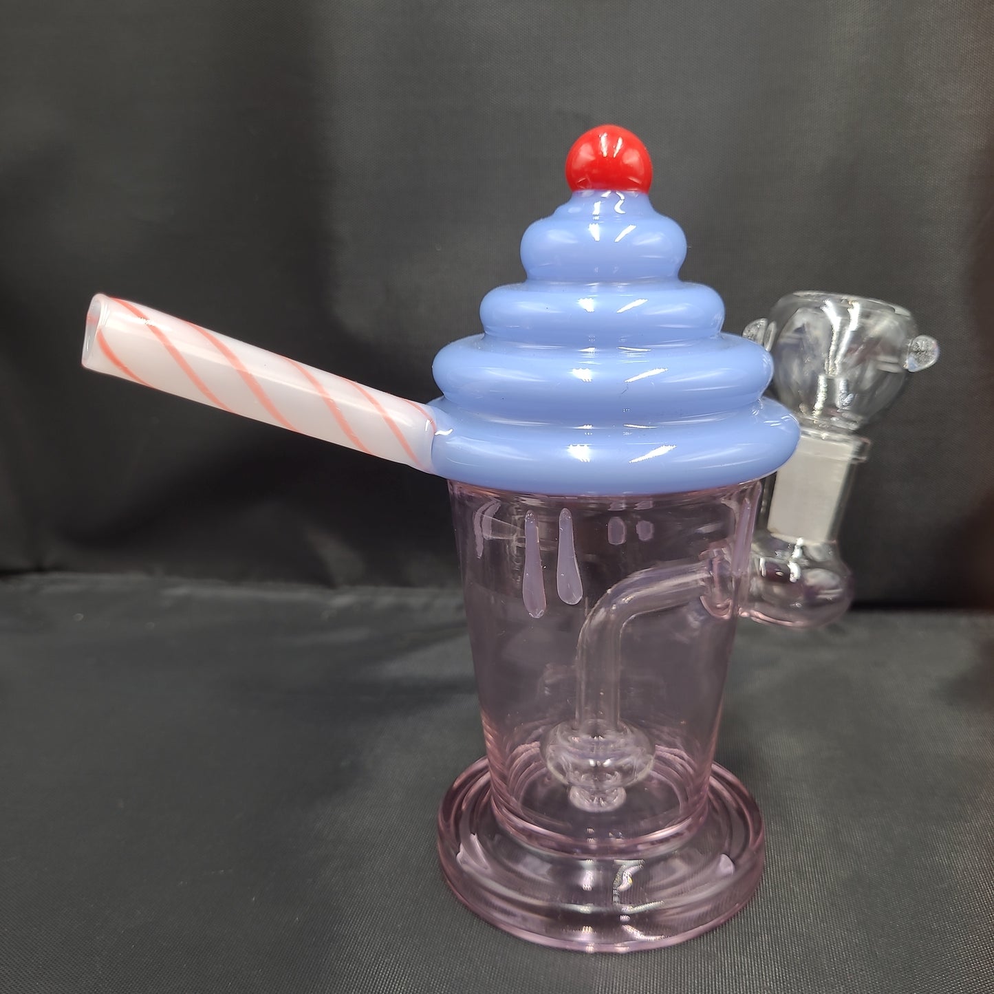 7" Cherry Milk Shake water pipe