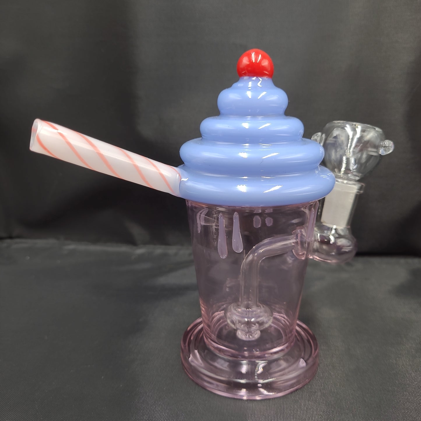 7" Cherry Milk Shake water pipe