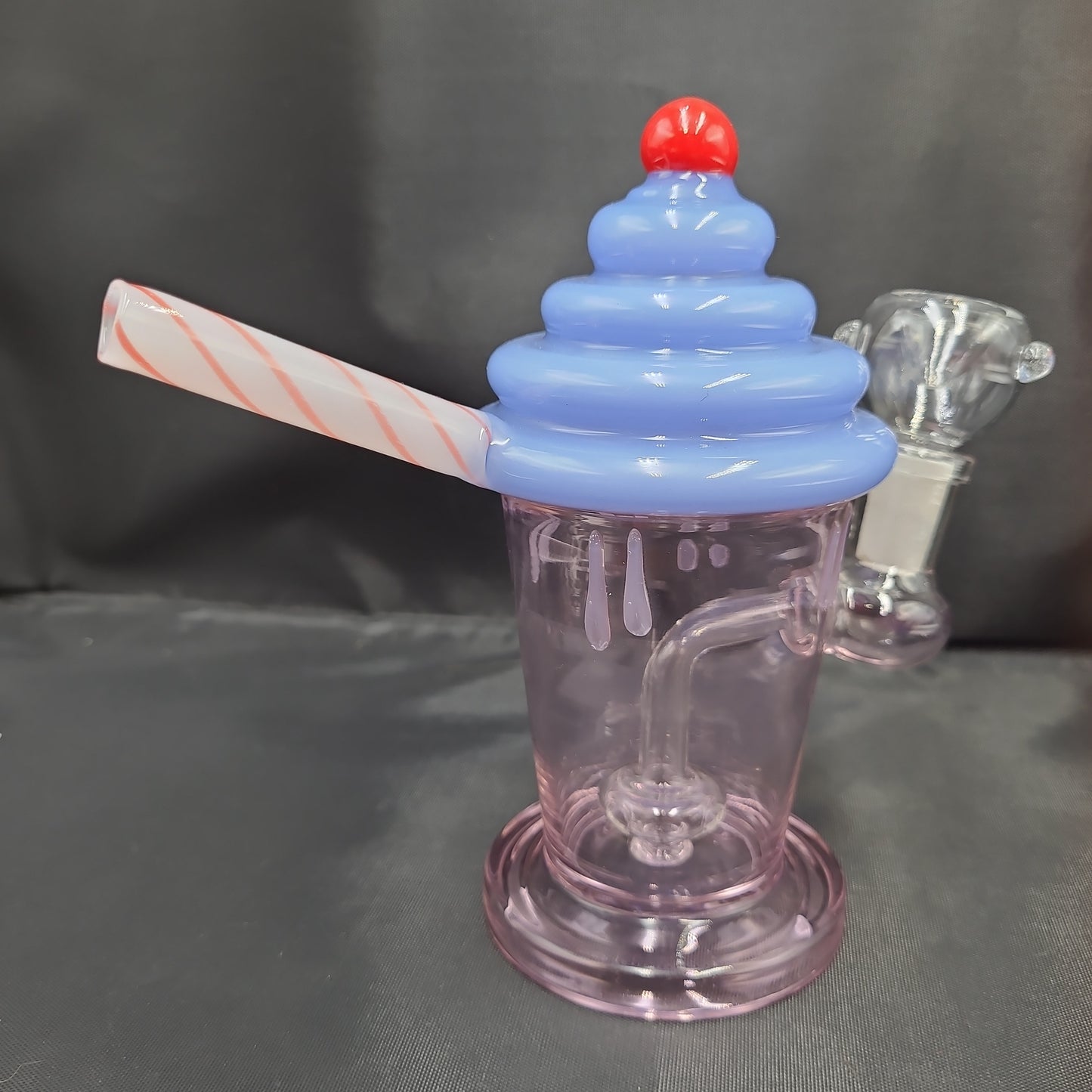 7" Cherry Milk Shake water pipe