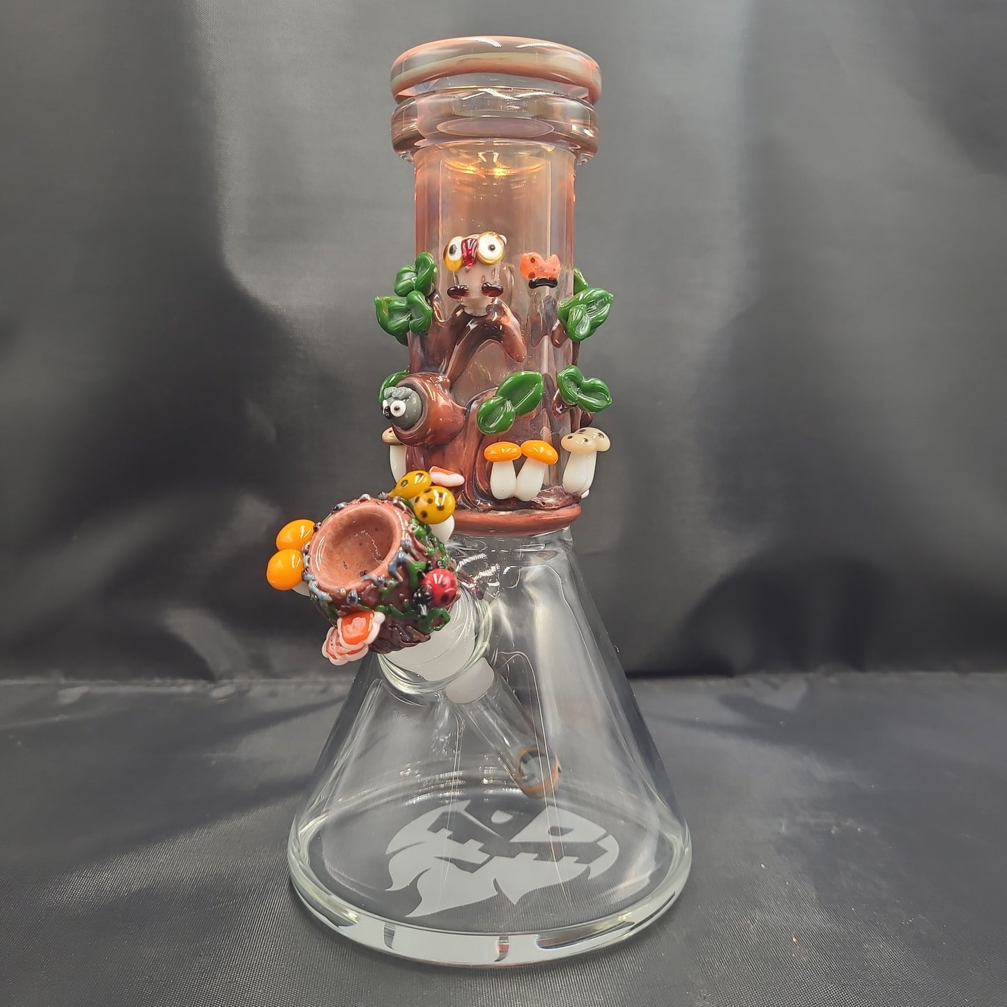 8" Empire Glassworks Renew The Red Baby Beaker